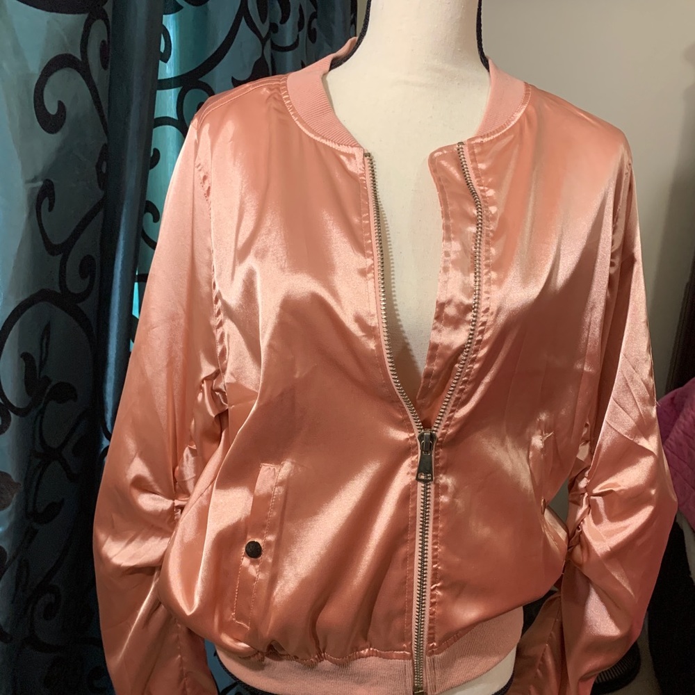 NWOT Pink Bomber Jacket